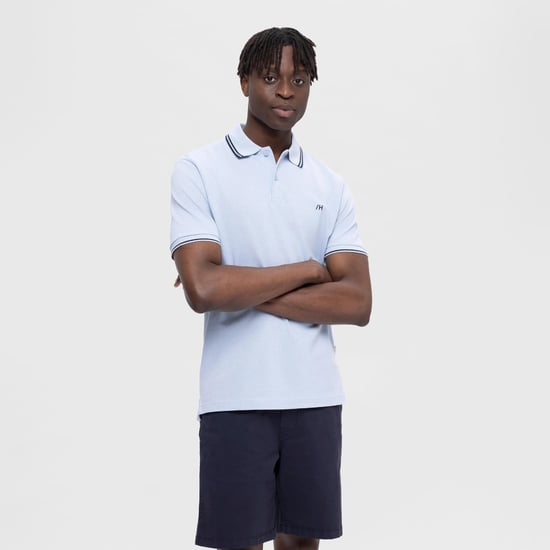 Selected Polo SS Dante Sport Polo Blauw - Image 2