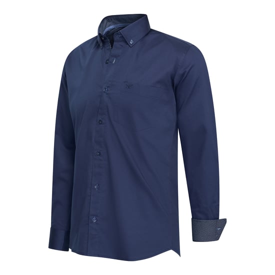 Cappuccino Italia Overhemden Stretch Overhemd Ancona Blauw - Image 1