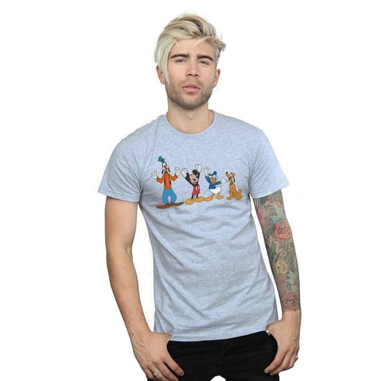 Disney Heren Mickey Mouse Friends T-Shirt (Sportgrijs) - Image 3