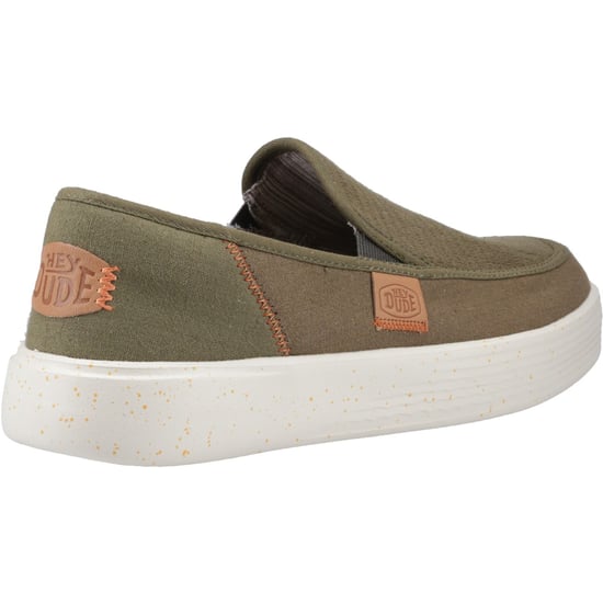 HEYDUDE Sunapee Kustlijn Katoenmix Heren Olijf Loafers - Image 2