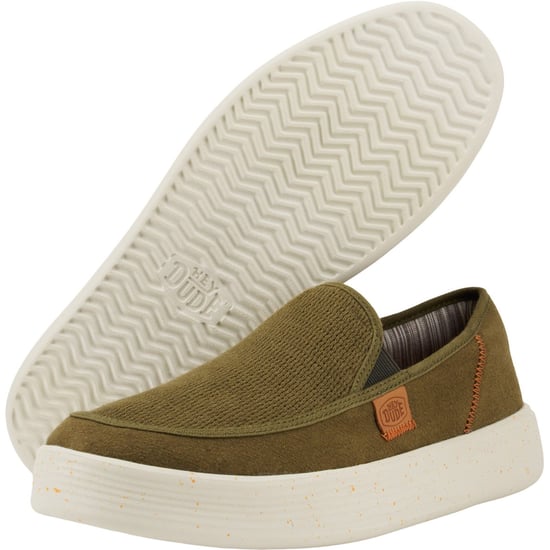 HEYDUDE Sunapee Kustlijn Katoenmix Heren Olijf Loafers - Image 3