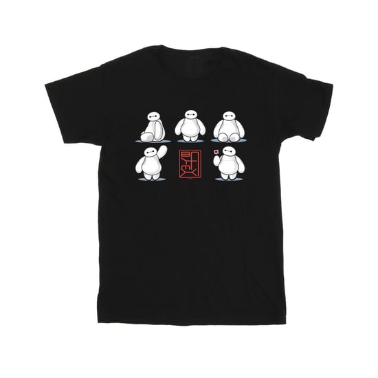 Disney Heren Big Hero 6 Baymax Veel houdingen T-Shirt (Zwart) - Image 1