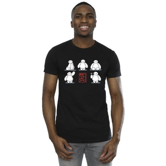 Disney Heren Big Hero 6 Baymax Veel houdingen T-Shirt (Zwart) - Image 3