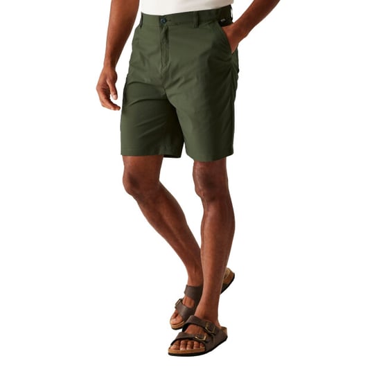 Regatta Heren Dalry Multi Pocket Korte Broek (Donkere Khaki) - Image 4