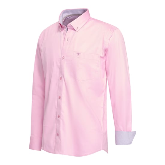 Cappuccino Italia Overhemden Stretch Overhemd Ancona Roze - Image 1
