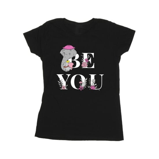 Disney Dames/Dames Dumbo Be You Katoenen T-Shirt (Zwart) - Image 1