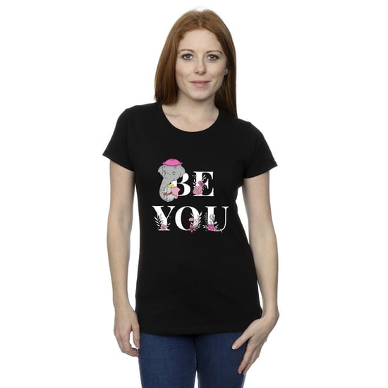 Disney Dames/Dames Dumbo Be You Katoenen T-Shirt (Zwart) - Image 2