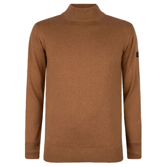 Presly & Sun Trui Jordan Mock Turtle Pullover Bruin - Image 1