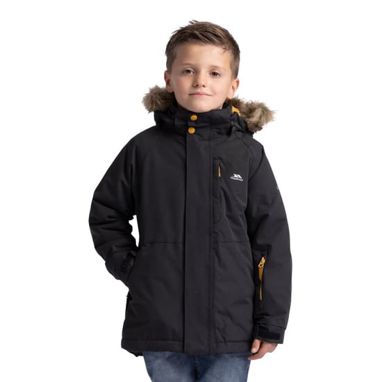Trespass Waterdichte gewatteerde jas voor kinderen (Zwart) - Image 3