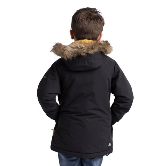 Trespass Waterdichte gewatteerde jas voor kinderen (Zwart) - Image 4