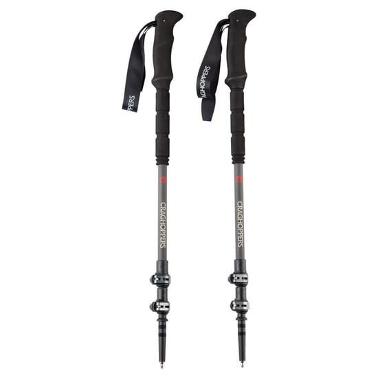 Craghoppers Treklite Koolstof Trekkingstokken (Set van 2) (Koolstof Grijs/Zwart) - Image 1