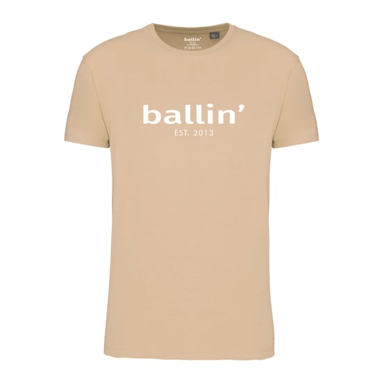 Ballin Est. 2013 Tee SS Regular Fit Shirt Beige - Image 1