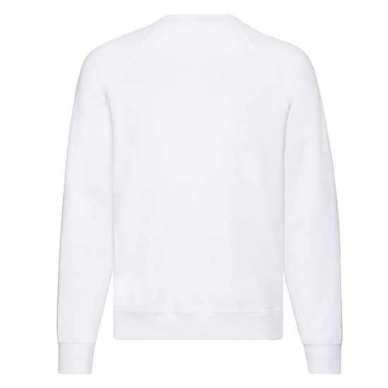 Fruit of the Loom Uniseks Klassiek Effen Raglan Sweatshirt voor volwassenen (Wit) - Image 2
