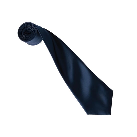 Premier Kleurencollectie Satijnen Stropdas (Marine) - Image 2