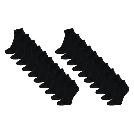 Mario Russo Sokken 10-Pack Sneaker Sokken Zwart - Image 1