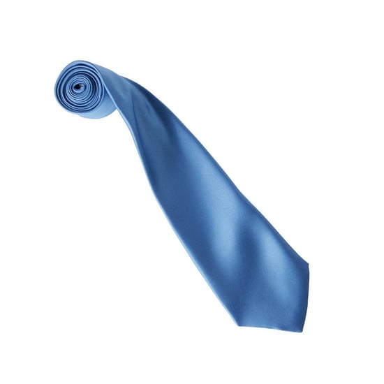 Premier Kleurencollectie Satijnen Stropdas (Middenblauw) - Image 2
