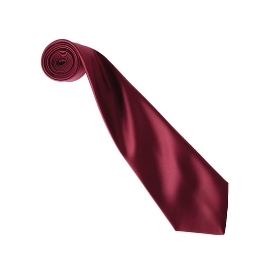 Premier Kleurencollectie Satijnen Stropdas (Bourgondië) - Image 2