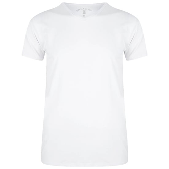 Presly & Sun Tee SS Steve V-Neck Wit - Image 1