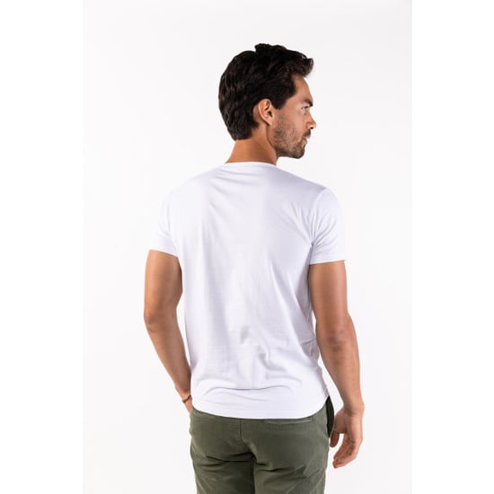 Presly & Sun Tee SS Steve V-Neck Wit - Image 2