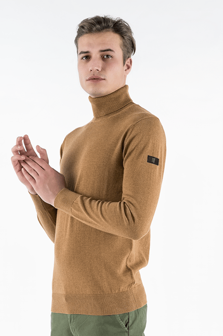 Presly & Sun Trui Keith Turtle Neck Pullover Bruin - Image 2