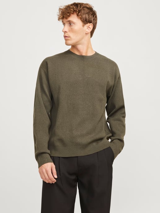 Jack & Jones Trui Bradfort Knit Crew Neck Groen - Image 2