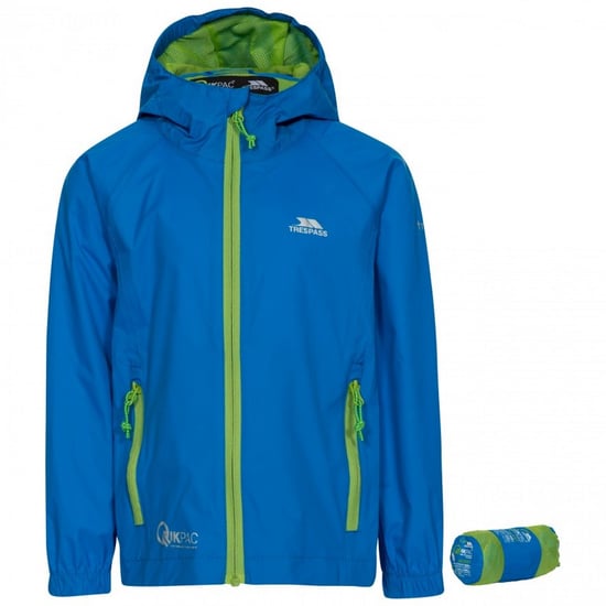 Trespass Kinderen/Kinderen Qikpac Waterdichte Packaway Jacket (Kobalt) - Image 1