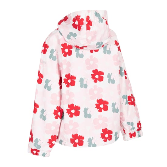 Trespass Childrens Girls Hopeful Waterproof Regenjasje (Rood) - Image 2