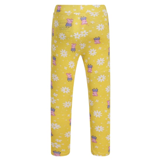 Regatta Kinder/Kinderen Bedrukte Peppa Pig Legging (Set van 2) (Maïs Geel/Navy) - Image 2