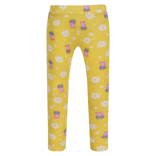 Regatta Kinder/Kinderen Bedrukte Peppa Pig Legging (Set van 2) (Maïs Geel/Navy) - Image 4