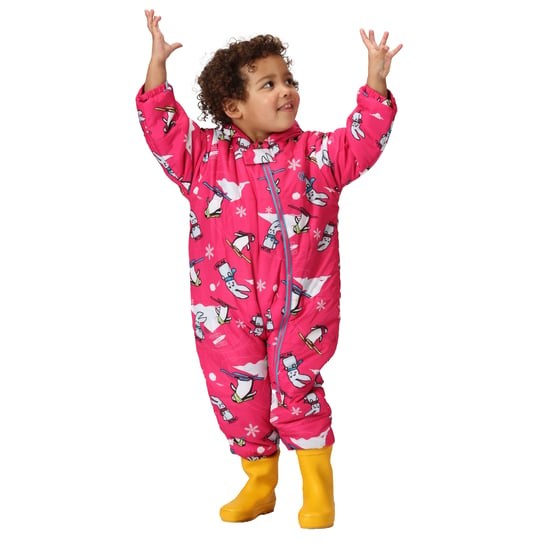 Dare 2B Baby Bambino II Sneeuwdieren Waterdicht Sneeuwpak (Puur Roze) - Image 4