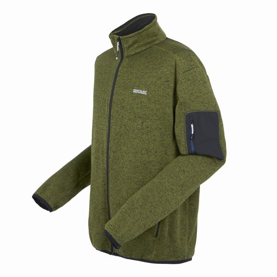 Regatta Heren Newhill Marl Full Zip Fleecejack (Nefrietgroen) - Image 3