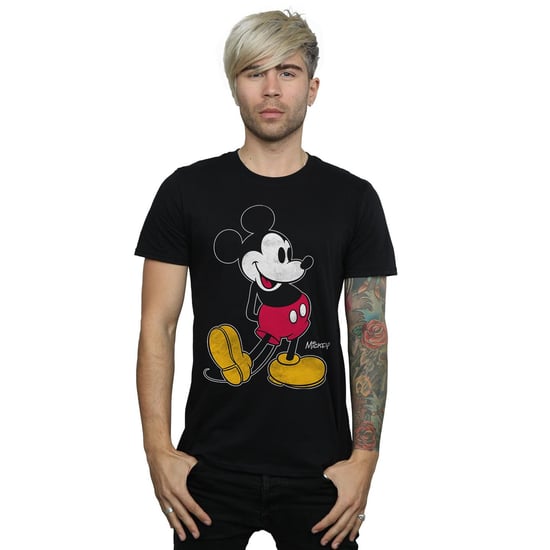 Disney Heren Mickey Mouse Classic Kick T-Shirt (Zwart) - Image 2