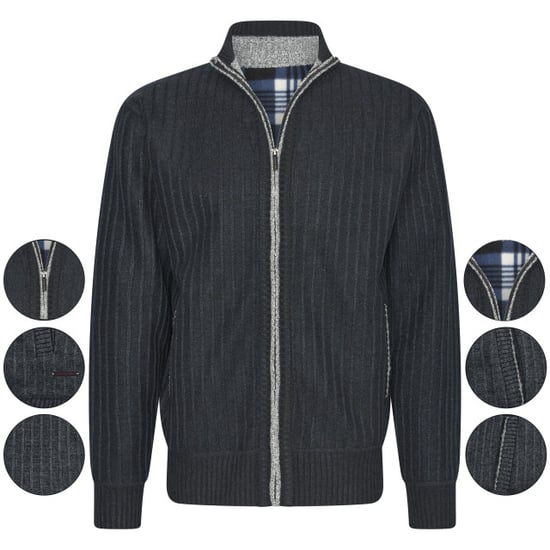 Cappuccino Italia Sweaters Bounded Jacket Navy Blauw - Image 2