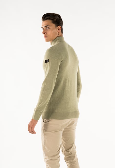 Presly & Sun Trui Jordan Mock Turtle Pullover Groen - Image 3