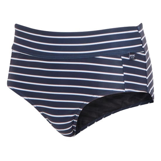 Regatta Dames/Dames Paloma Stripe Structuur Bikinibroekje (Marine / Wit) - Image 3
