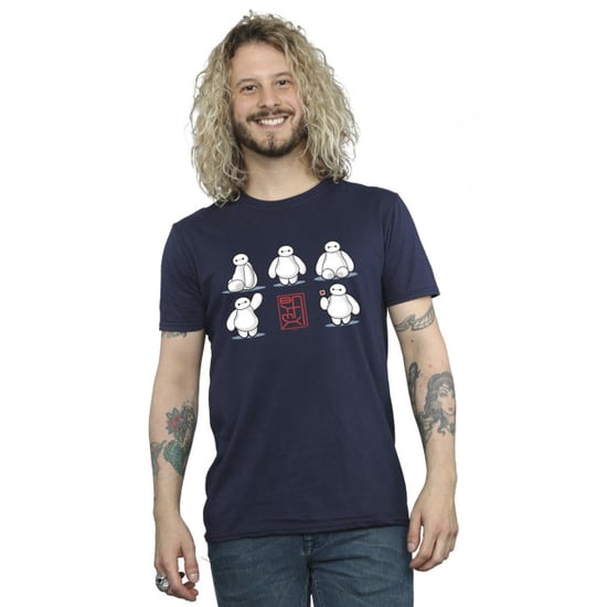 Disney Heren Big Hero 6 Baymax Veel houdingen T-Shirt (Marineblauw) - Image 3