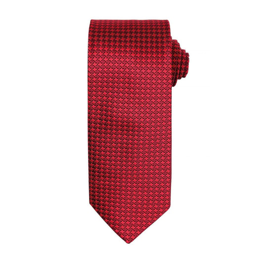 Premier Puppytooth Stropdas (Rood) - Image 1