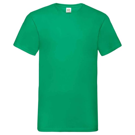 Fruit of the Loom Unisex Adult Waardevol V Hals T-shirt (Kelly Groen) - Image 1