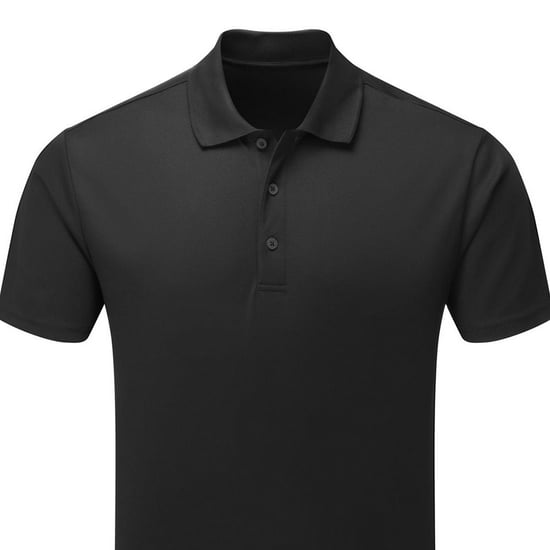 Premier Heren Spun Geverfd Poloshirt (Zwart) - Image 2