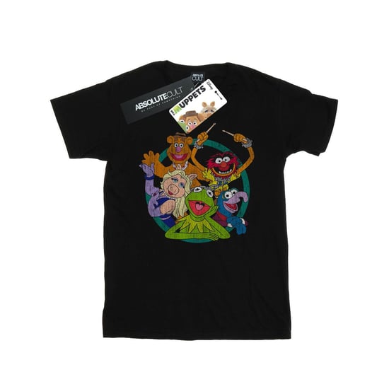 Disney Heren The Muppets Groep Cirkel T-Shirt (Zwart) - Image 1