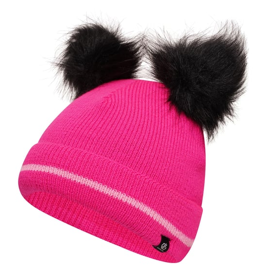 Dare 2B Set kinder-/kidsmuts en -handschoenen in fluffy kleuren (Roze Gloed/Katoen Snoepje) - Image 3