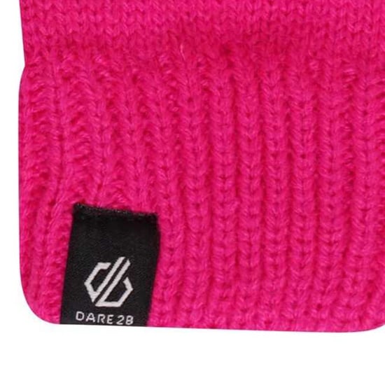 Dare 2B Set kinder-/kidsmuts en -handschoenen in fluffy kleuren (Roze Gloed/Katoen Snoepje) - Image 4