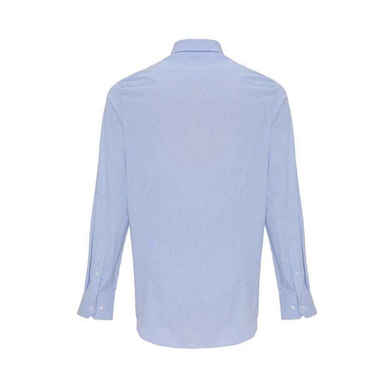 Premier Heren Stripe Oxford Overhemd (Wit/Oxford Blauw) - Image 2