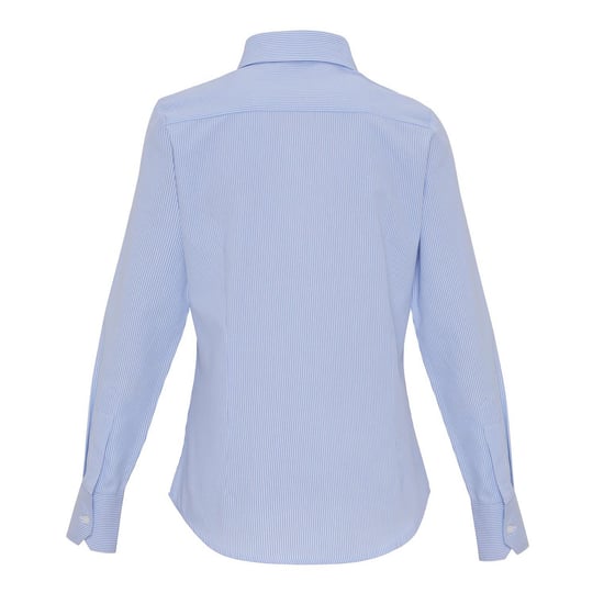 Premier Dames/Dames Gestreept Overhemd Van Katoenmix (Wit/Oxford Blauw) - Image 2
