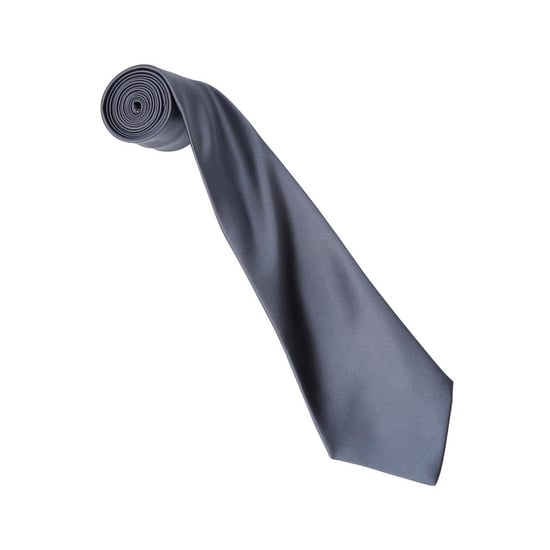Premier Kleurencollectie Satijnen Stropdas (Staal) - Image 2