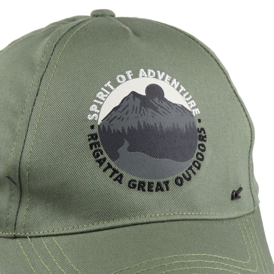 Regatta Kinderen/Kids Cuyler III Spirit Of Adventure Baseball Cap (Agave Groen) - Image 6