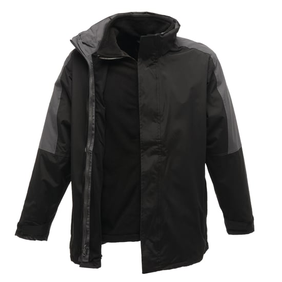 Regatta - Heren Defender III 3-in-1 Waterdichte en Winddichte Jas (Zwart/Grijs) - Image 1