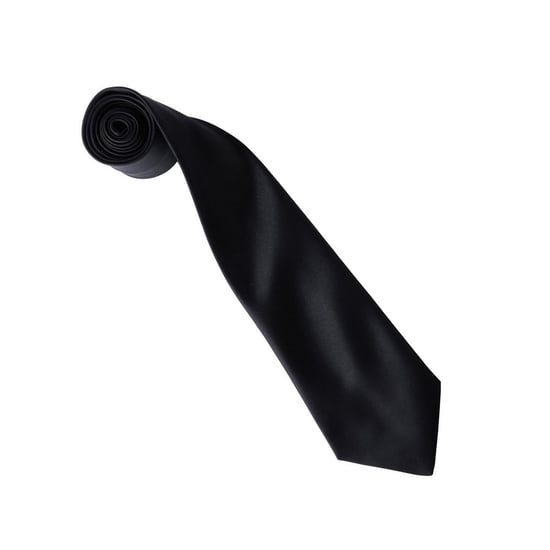 Premier Kleurencollectie Satijnen Stropdas (Zwart) - Image 2