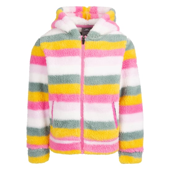 Trespass Kinder/Kinder fleece jas met prachtige streep (Lichtroze) - Image 1