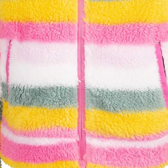 Trespass Kinder/Kinder fleece jas met prachtige streep (Lichtroze) - Image 3